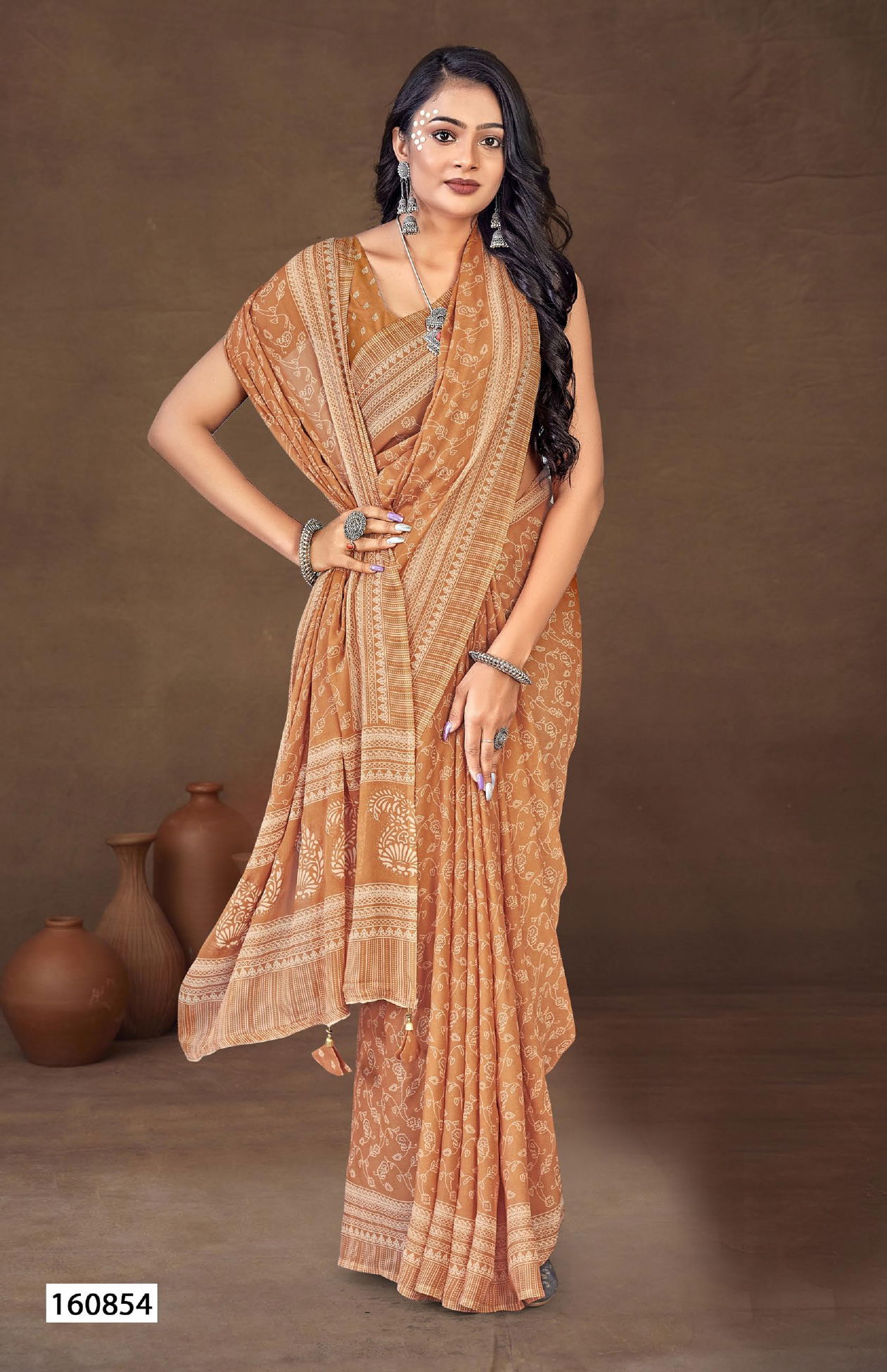 Natali By Vallabhi Georgette Printed Designer Sarees Wholesale Market In Surat